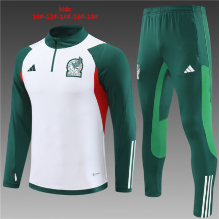 Kids Mexico 2023/24 Half-Zip Sweater+Pant 14001