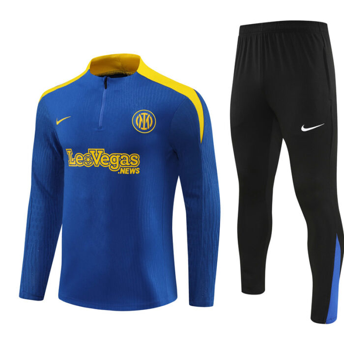 Mens Inter Milan 2024/25 Half-Zip Sweater+Pant 14001 - Image 4