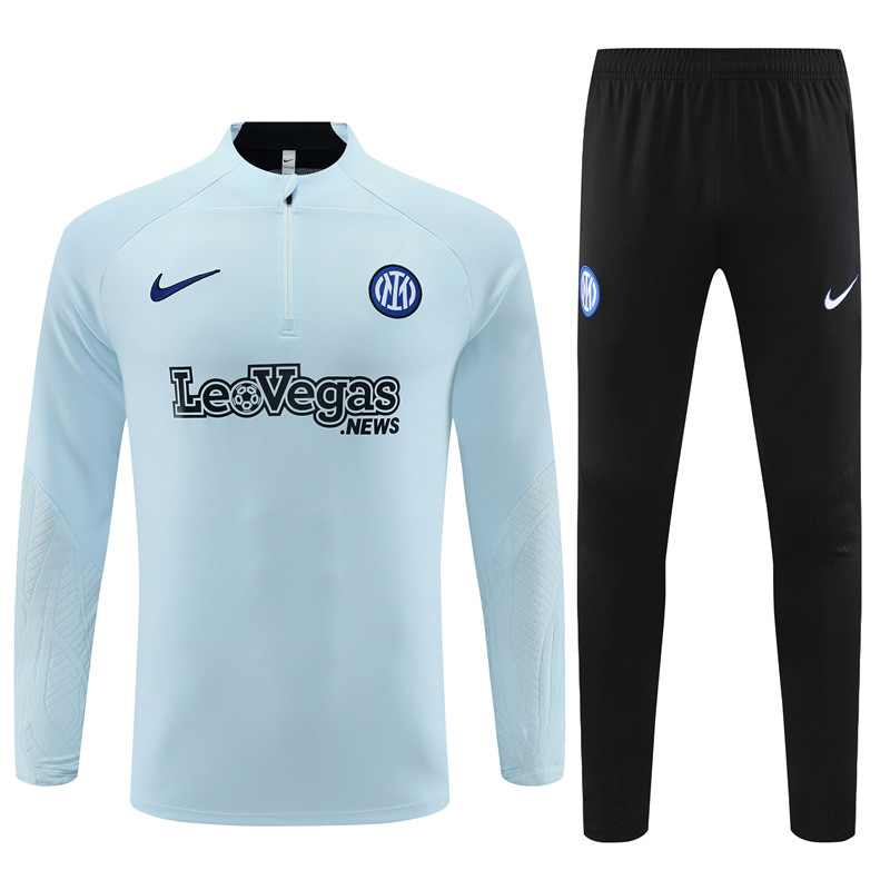 Mens Inter Milan 2023/24 Half-Zip Sweater+Pant 14001 - Image 1