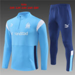 Kids Olympique Marseille 2023/24 Half-Zip Sweater+Pant 14001