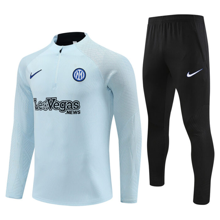 Mens Inter Milan 2023/24 Half-Zip Sweater+Pant 14001 - Image 4