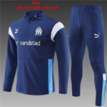 Kids Olympique Marseille 2023/24 Half-Zip Sweater+Pant 14001