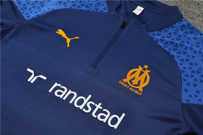 Kids Olympique Marseille 2023/24 Half-Zip Sweater+Pant 14001 - Image 3