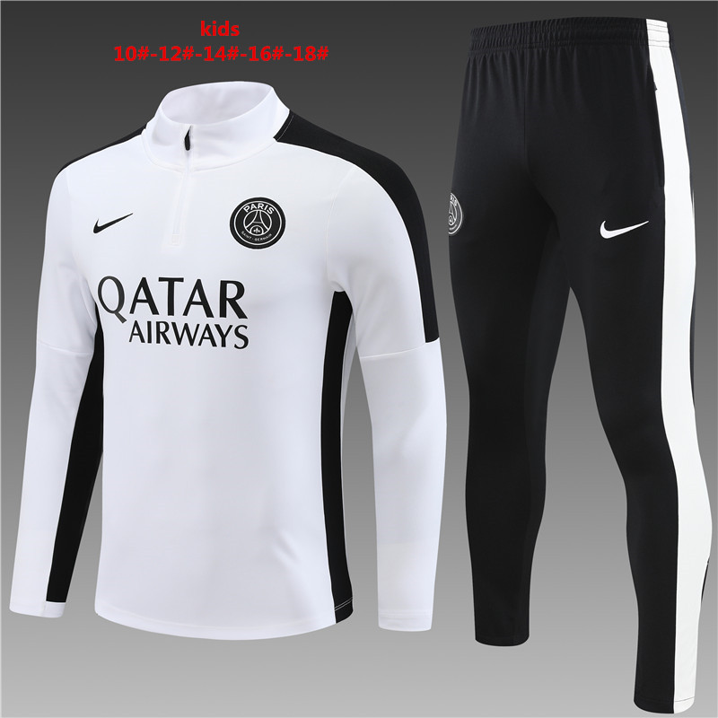 Kids Paris Saint-Germain 2023/24 Half-Zip Sweater+Pant 14001 - Image 1