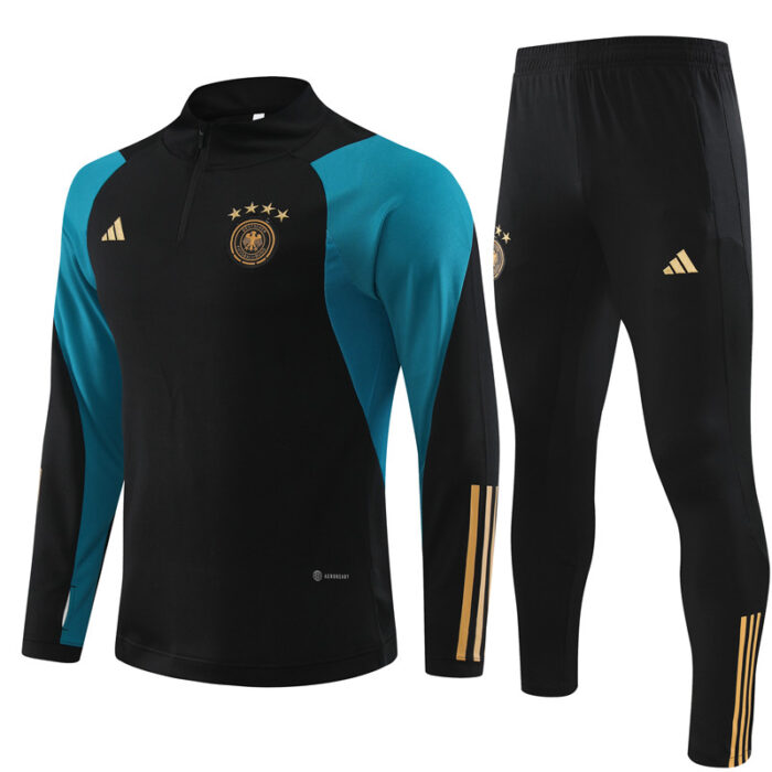 Mens Germany 2024/25 Half-Zip Sweater+Pant 14001 - Image 5