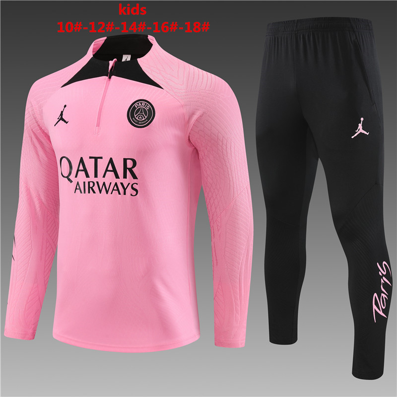 Kids Paris Saint-Germain 2023/24 Half-Zip Sweater+Pant 14001 - Image 1