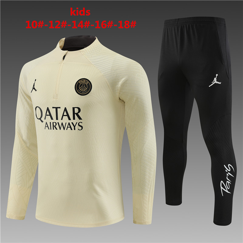 Kids Paris Saint-Germain 2023/24 Half-Zip Sweater+Pant 14001 - Image 1