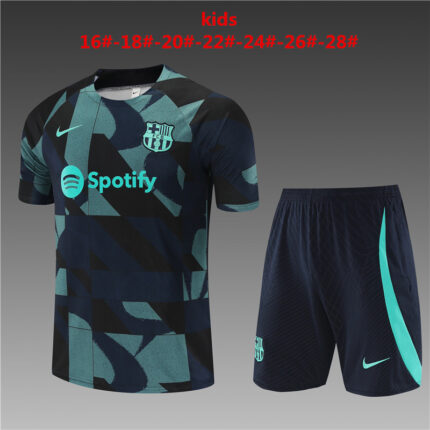 Kids Barcelona 2023/24 Training Jersey+Short 14001
