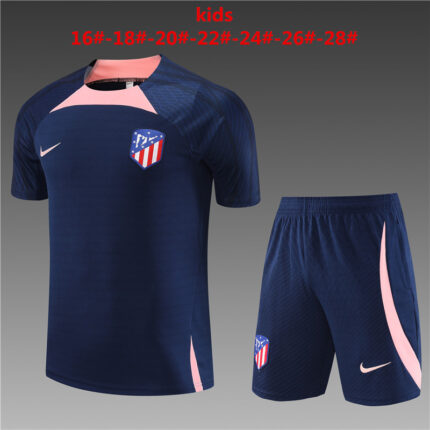 Kids Atletico Madrid 2023/24 Training Jersey+Short 14001