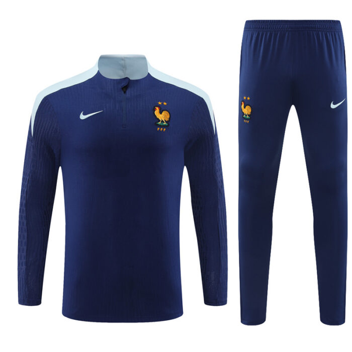 Mens France 2024/25 Half-Zip Sweater+Pant 14001 - Image 5