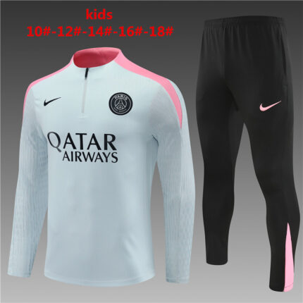 Kids Paris Saint-Germain 2023/24 Half-Zip Sweater+Pant 14001