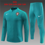 Kids Portugal 2023/24 Half-Zip Sweater+Pant 14001