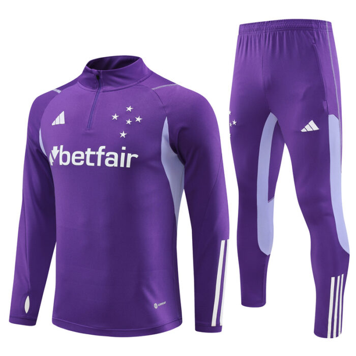 Mens Cruzeiro 2023/24 Half-Zip Sweater+Pant 14001 - Image 5