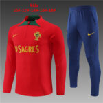 Kids Portugal 2023/24 Half-Zip Sweater+Pant 14001