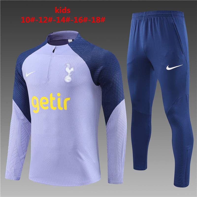 Kids Tottenham Hotspur 2023/24 Half-Zip Sweater+Pant 14001 - Image 1