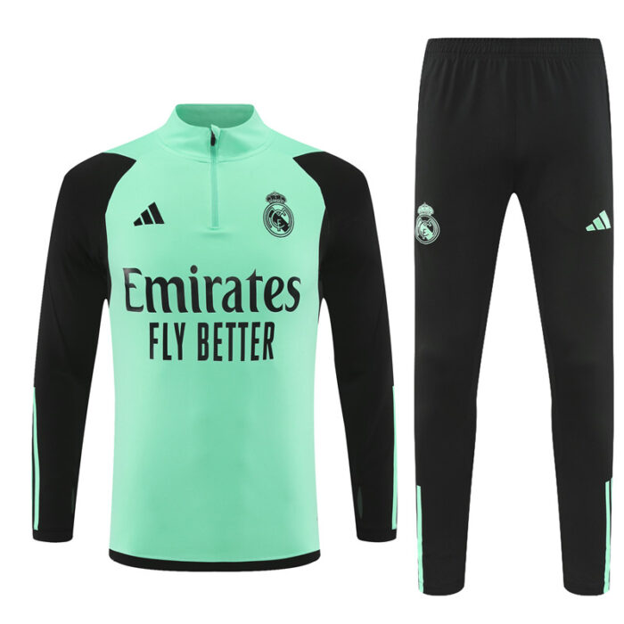 Mens Real Madrid 2023/24 Half-Zip Sweater+Pant 14001 - Image 5