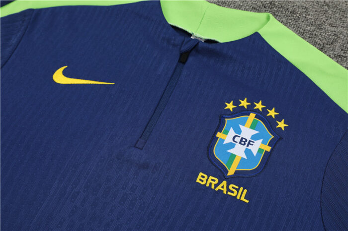 Mens Brazil 2024/25 Half-Zip Sweater+Pant 14001 - Image 3