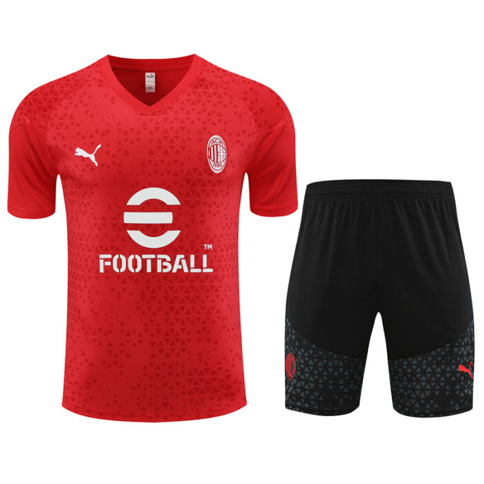 Mens AC Milan 2023/24 Training Jersey+Short 14001 - Image 5
