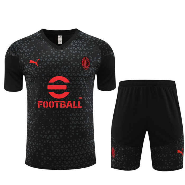 Mens AC Milan 2023/24 Training Jersey+Short 14001 - Image 5