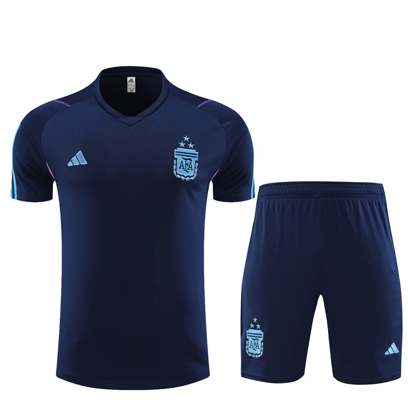 Mens Argentina 2023/24 Training Jersey+Short 14001 - Image 1