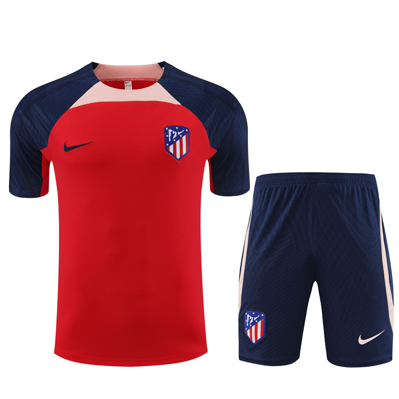 Mens Atletico Madrid 2023/24 Training Jersey+Short 14001 - Image 1