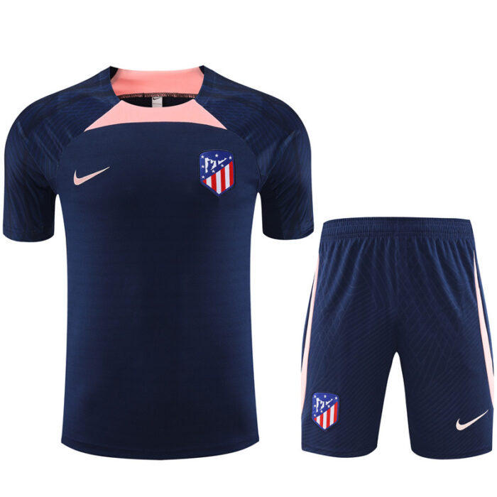 Mens Atletico Madrid 2023/24 Training Jersey+Short 14001 - Image 3