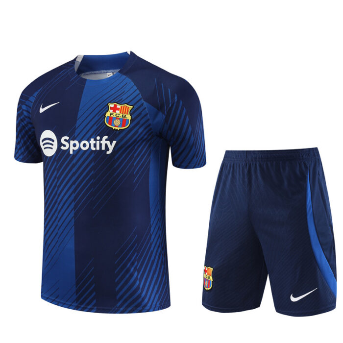 Mens Barcelona 2023/24 Training Jersey+Short 14001 - Image 5