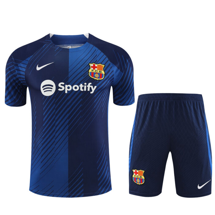 Mens Barcelona 2023/24 Training Jersey+Short 14001 - Image 4