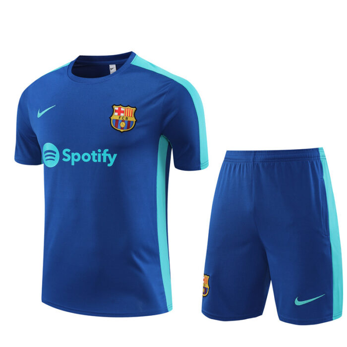 Mens Barcelona 2023/24 Training Jersey+Short 14001 - Image 5