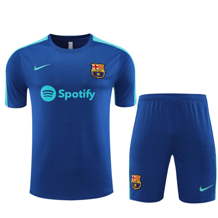 Mens Barcelona 2023/24 Training Jersey+Short 14001 - Image 3
