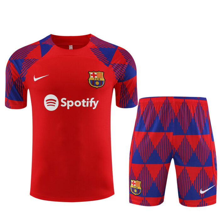 Mens Barcelona 2023/24 Training Jersey+Short 14001 - Image 5