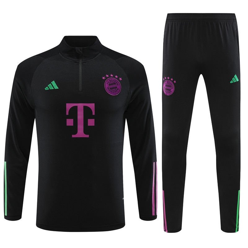 Mens Bayern Munich 2023/24 Half-Zip Sweater+Pant 14001 - Image 1