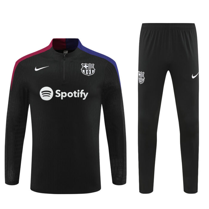 Mens Barcelona 2024/25 Half-Zip Sweater+Pant 14001 - Image 3