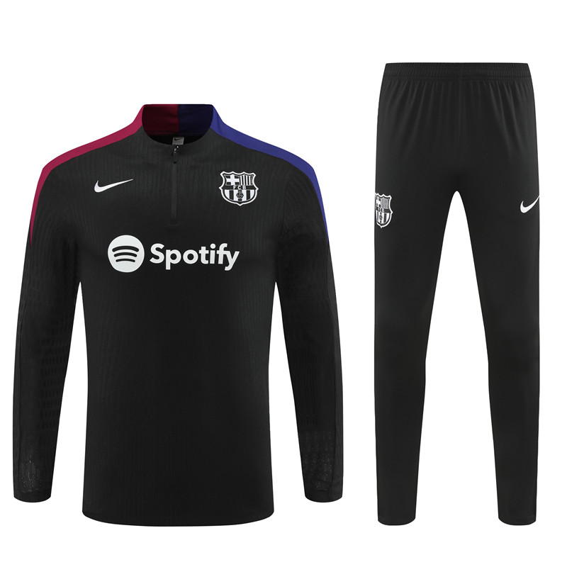 Mens Barcelona 2024/25 Half-Zip Sweater+Pant 14001 - Image 1