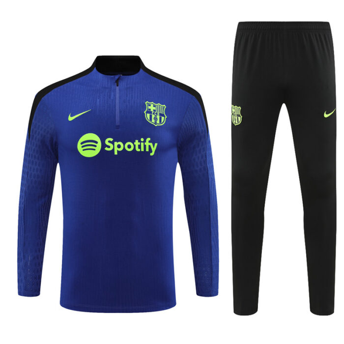 Mens Barcelona 2024/25 Half-Zip Sweater+Pant 14001 - Image 4