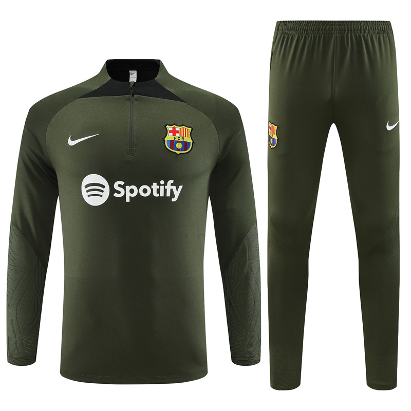Mens Barcelona 2024/25 Half-Zip Sweater+Pant 14001 - Image 1