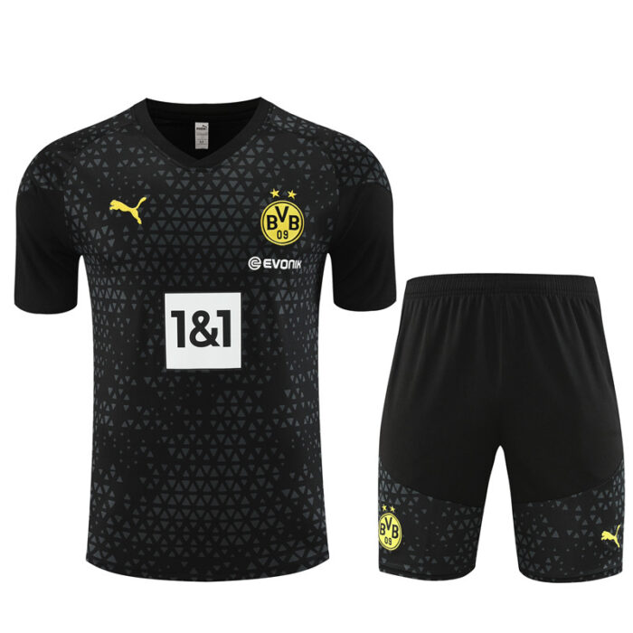 Mens Borussia Dortmund 2023/24 Training Jersey+Short 14001 - Image 5