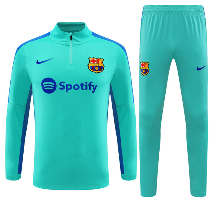 Mens Barcelona 2023/24 Half-Zip Sweater+Pant 14001 - Image 5