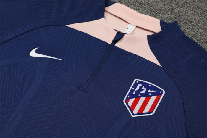 Mens Atletico Madrid 2024/25 Half-Zip Sweater+Pant 14001 - Image 3