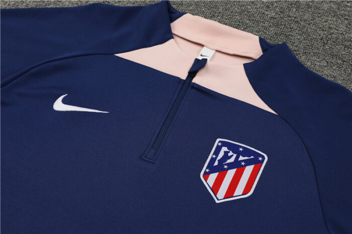 Mens Atletico Madrid 2023/24 Half-Zip Sweater+Pant 14001 - Image 3