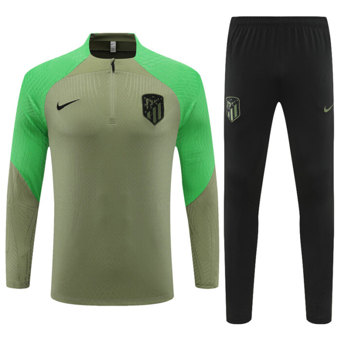 Mens Atletico Madrid 2023/24 Half-Zip Sweater+Pant 14001 - Image 5
