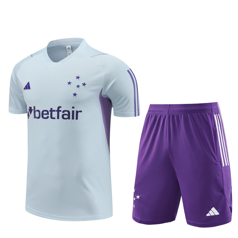 Mens Cruzeiro 2023/24 Training Jersey+Short 14001 - Image 1