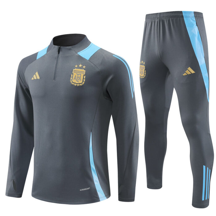 Mens Argentina 2024/25 Half-Zip Sweater+Pant 14001 - Image 4