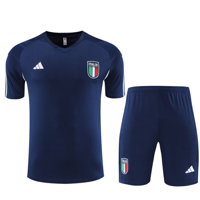 Mens Italy 2023/24 Training Jersey+Short 14001 - Image 5