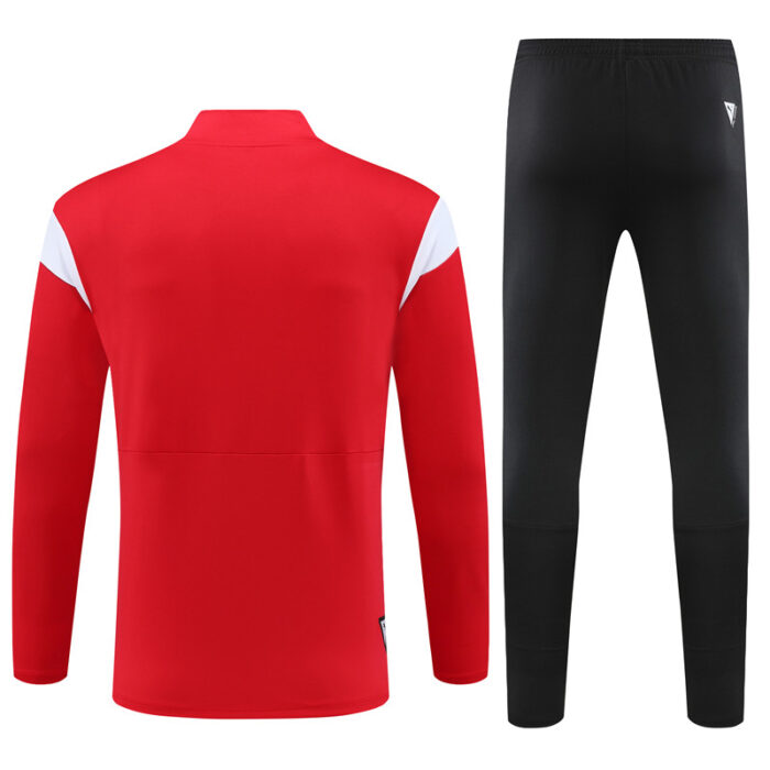 Mens AC Milan 2023/24 Half-Zip Sweater+Pant 14001 - Image 2