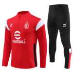 Mens AC Milan 2023/24 Half-Zip Sweater+Pant 14001 - Image 5