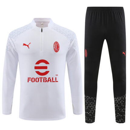Mens AC Milan 2023/24 Half-Zip Sweater+Pant 14001