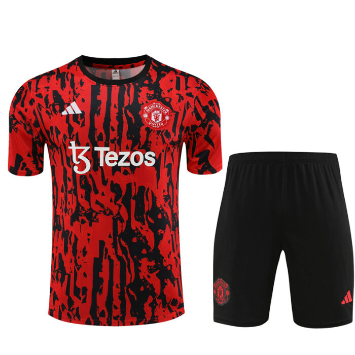 Mens Manchester United 2023/24 Training Jersey+Short 14001 - Image 4