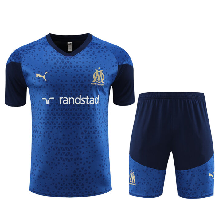 Mens Marseille 2023/24 Training Jersey+Short 14001 - Image 5