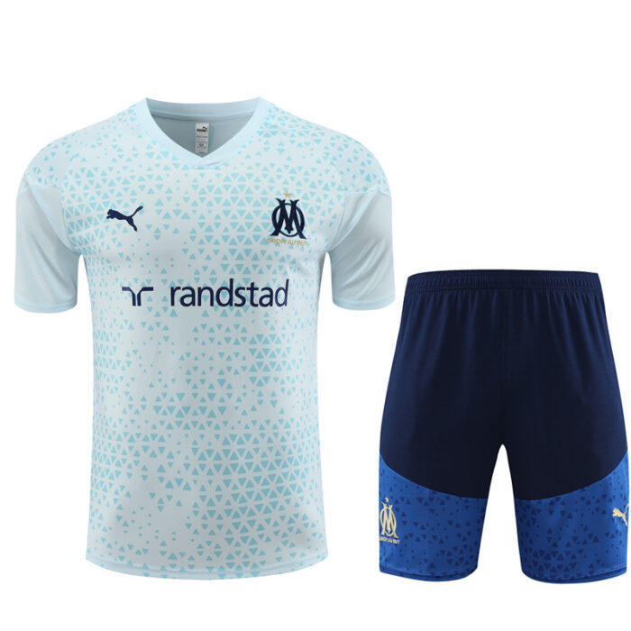 Mens Marseille 2023/24 Training Jersey+Short 14001 - Image 5